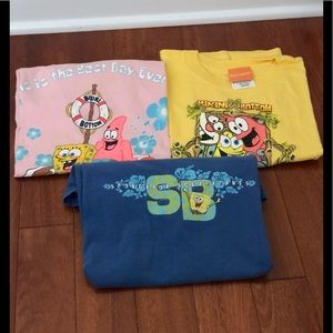 Vintage SpongeBob T-shirt bundle of 3
